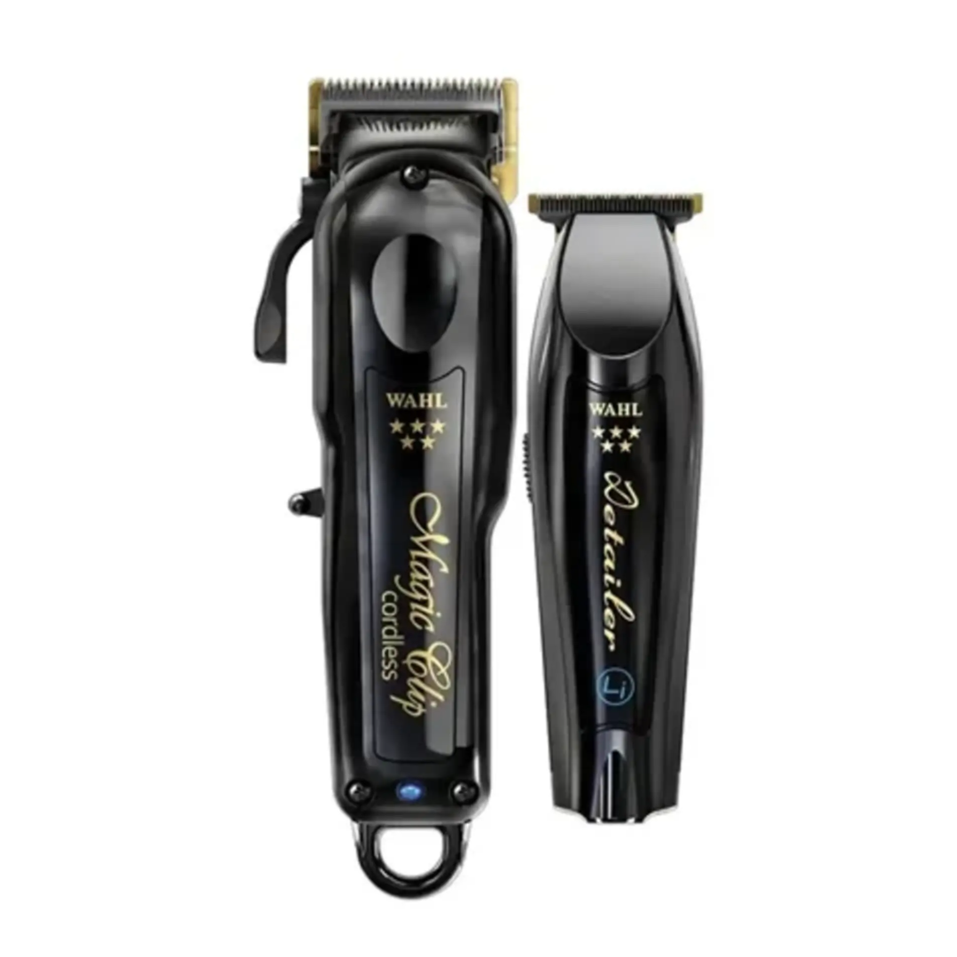 Wahl cordless barber clipper and trimmer combo for cutting, detailing and finishing