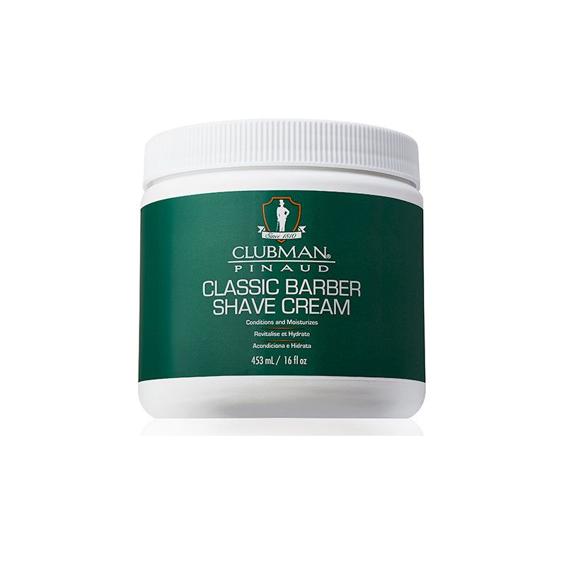 Clubman Classic Barber Shave Cream for a smooth professional shaving routine
