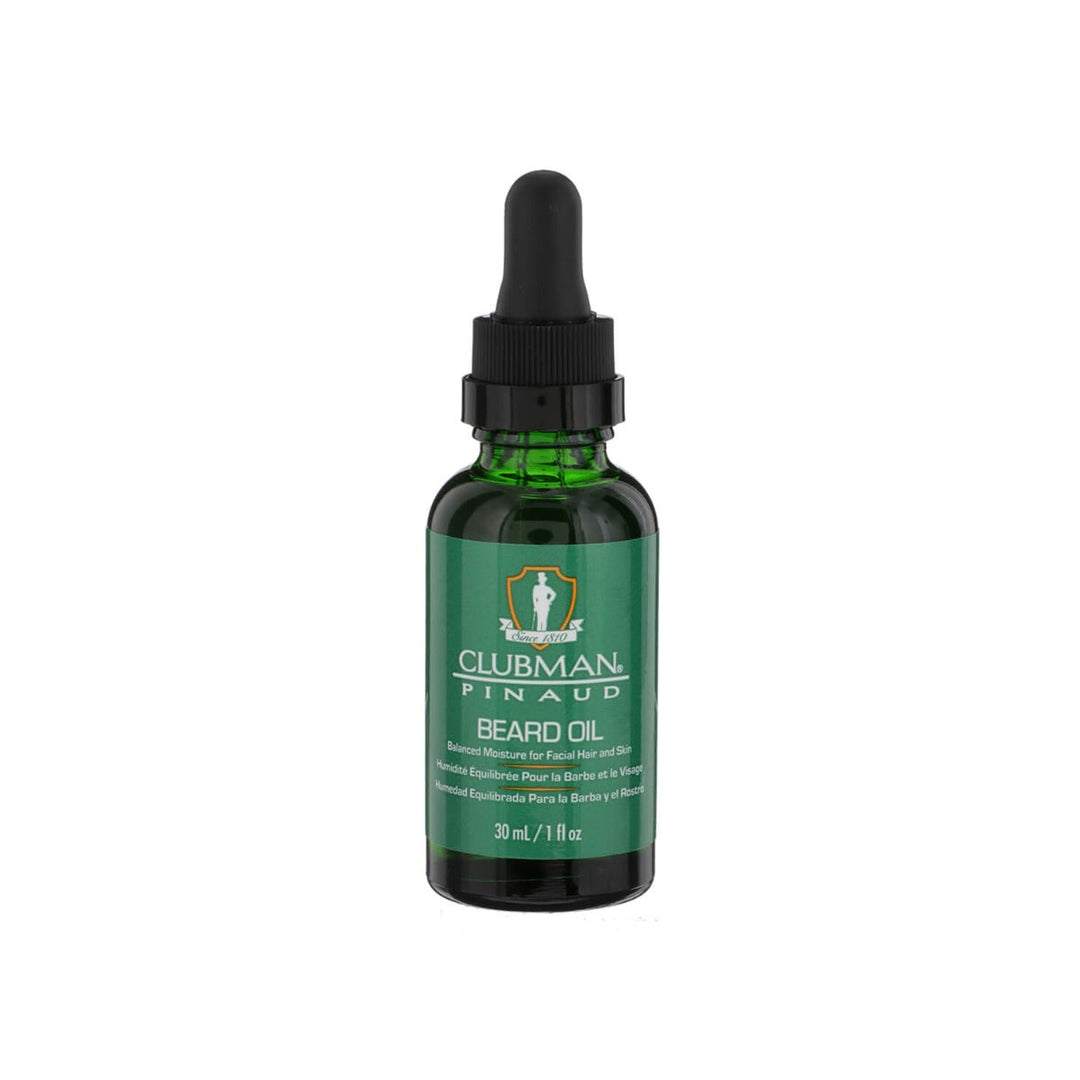 Clubman Pinaud beard oil for softening and caring for a coarse beard