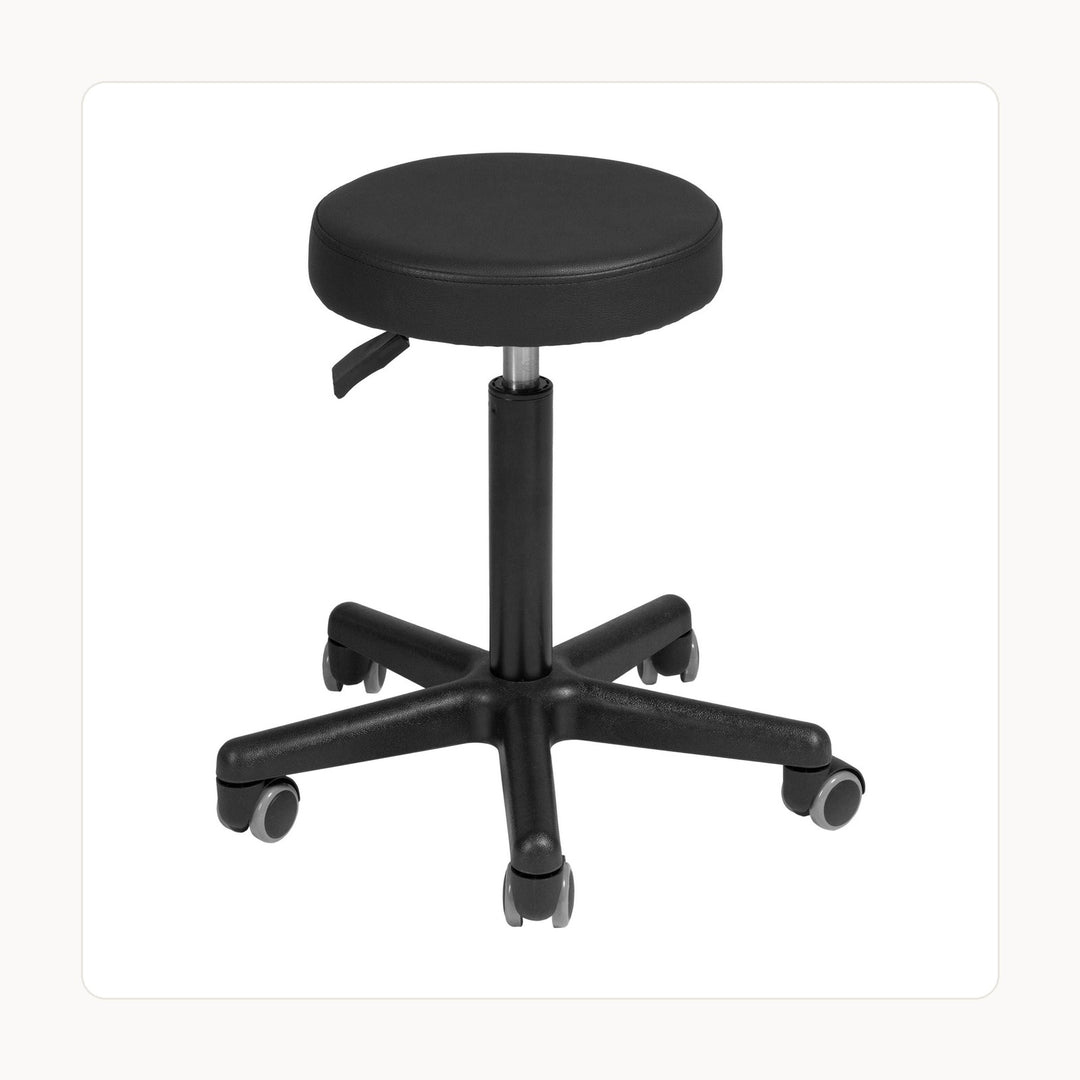 Salon stools for professional barber and beauty work