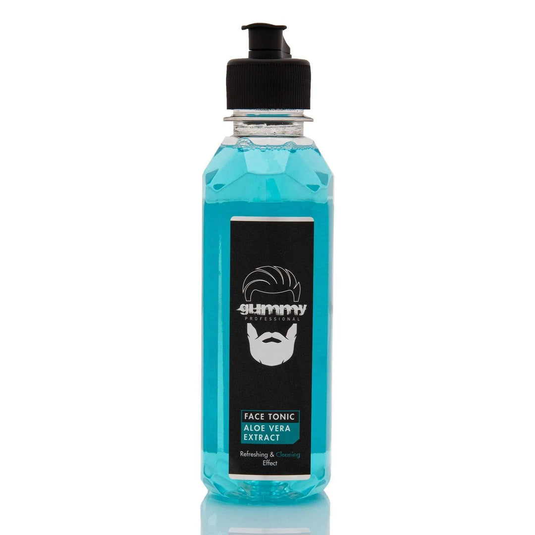 GUMMY GESICHTSREINIGUNG TONIC 250 ML bottle with aloe vera extract for deep cleansing.