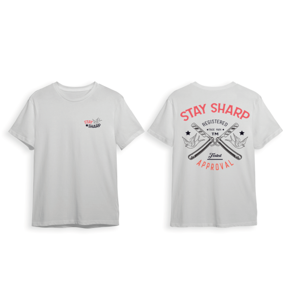 Barber T-Shirt Sharp White