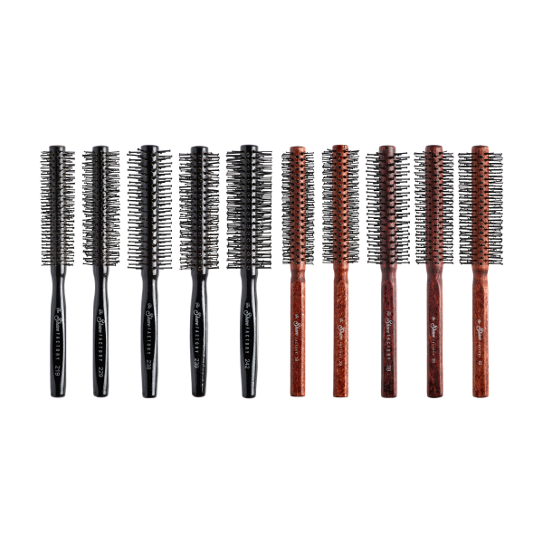 The Shave Factory Professional Static-Free Round Wooden Hair Brush