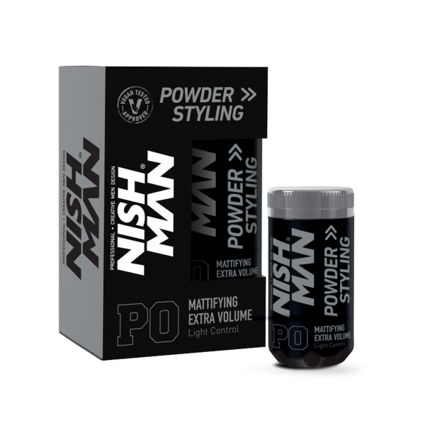 NISHMAN Professional Hair Styling Powder 20gr - Light Control Matte Finish