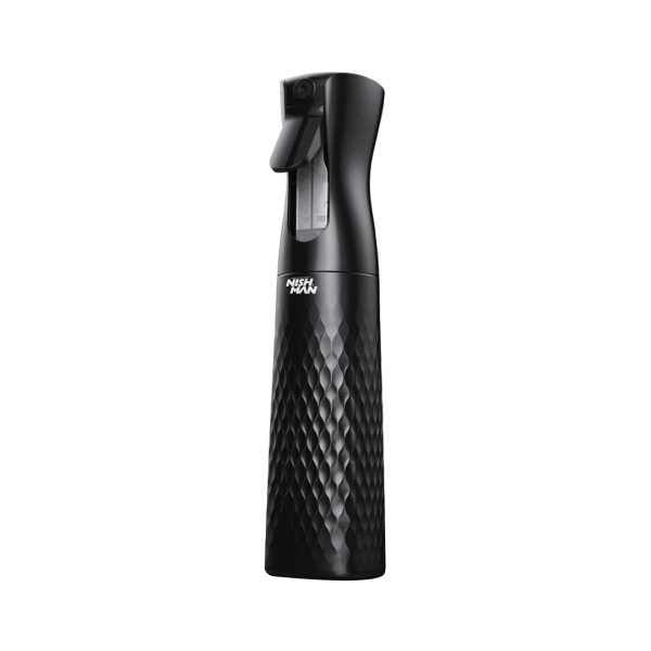Nishman Professional Continuous Fine Mist Spray Bottle for Hair Styling 10.14 fl oz