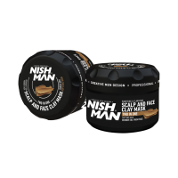 NISHMAN Rejuvenating Scalp &amp; Face Clay Mask - 450g Deep Pore Cleansing