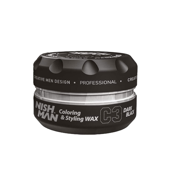Nishman Professional Instant Hair Coloring Styling Wax 100ml - Temporary Dye