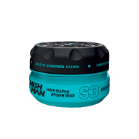 NISHMAN Aqua Spider Hair Wax 150ml - Strong Hold, Web Effect, All-Day Style