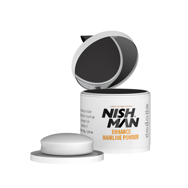 Nishman Hairline Powder Black 10g Hair Styling Solution