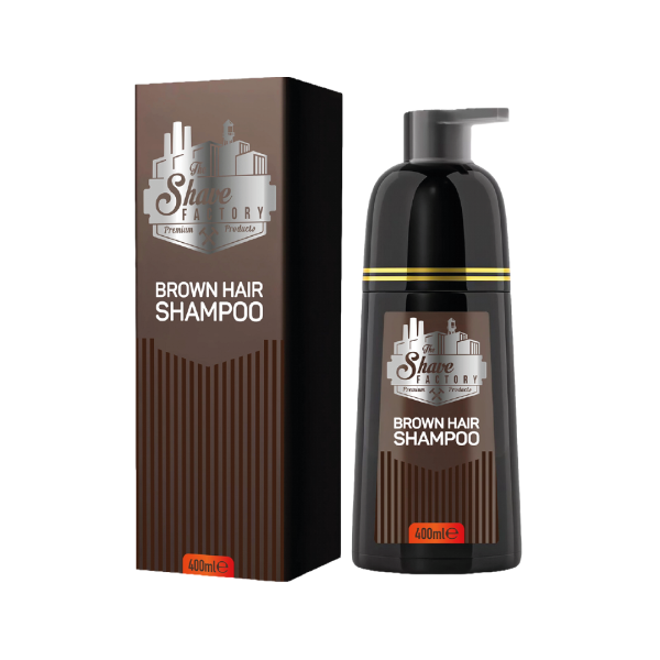 The Shave Factory Brown Hair Shampoo 400ml For Vibrant Tones