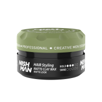 Nishman Professional Matte Series Hair Styling Wax for High Hold &amp; Volume