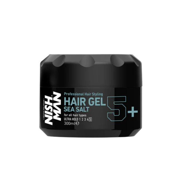 Nishman Professional Sea Salt Hair Styling Gel 300ml for Ultra Hold