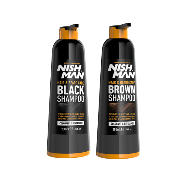 Hair &amp; Beard Black Shampoo 200ml