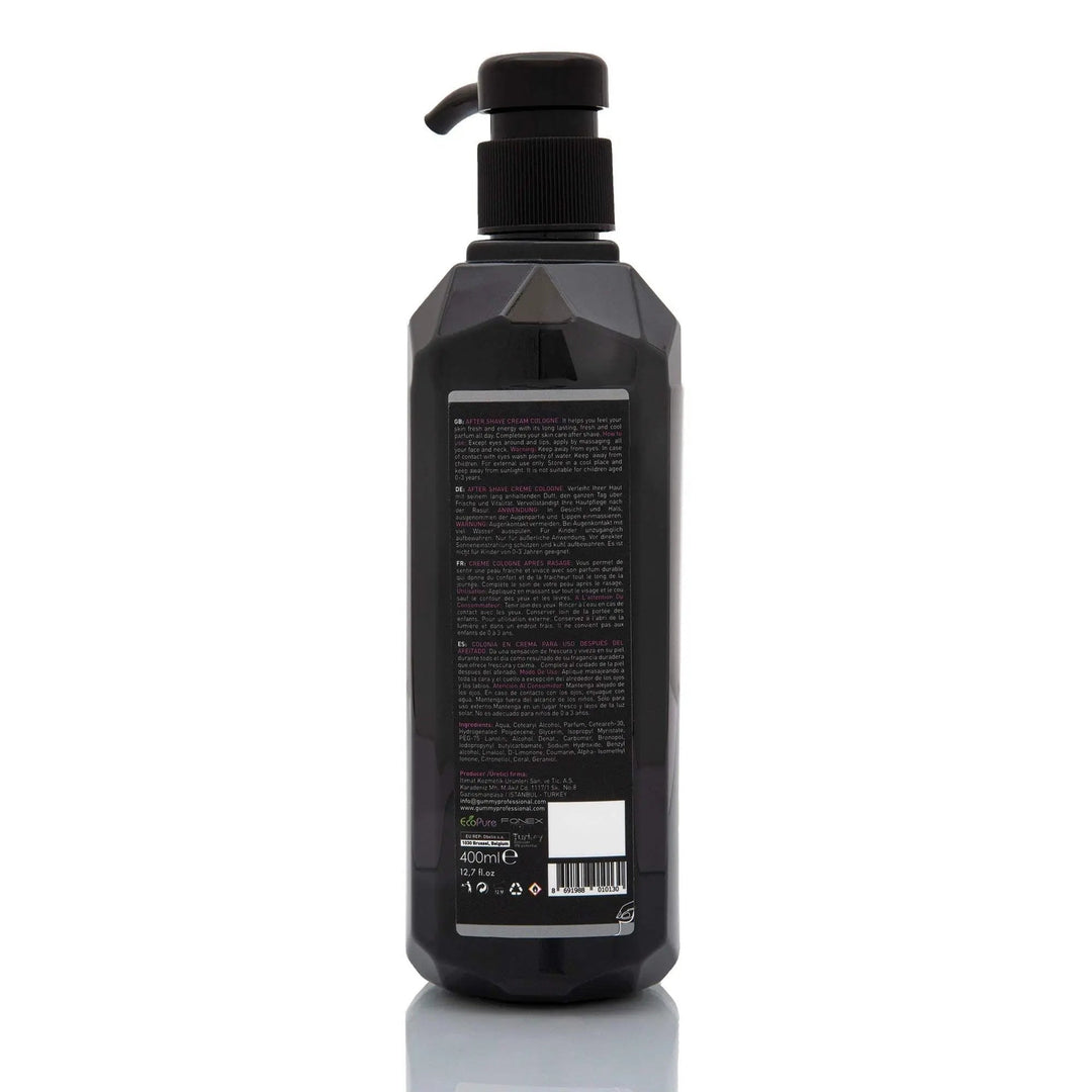 GUMMY CREAM COLOGNE 400 ML EXOTICWIE BENUTZT MAN:
Warnung: Schutz vor Hitze und Licht. Vermeiden Sie den Kontakt mit Whit Eyes. Im Kontakt gründlich waschen. Von Kindern fernhalten.
PRODUKTBESCHREIBgummyOnKozmetikGUMMY CREAM COLOGNE