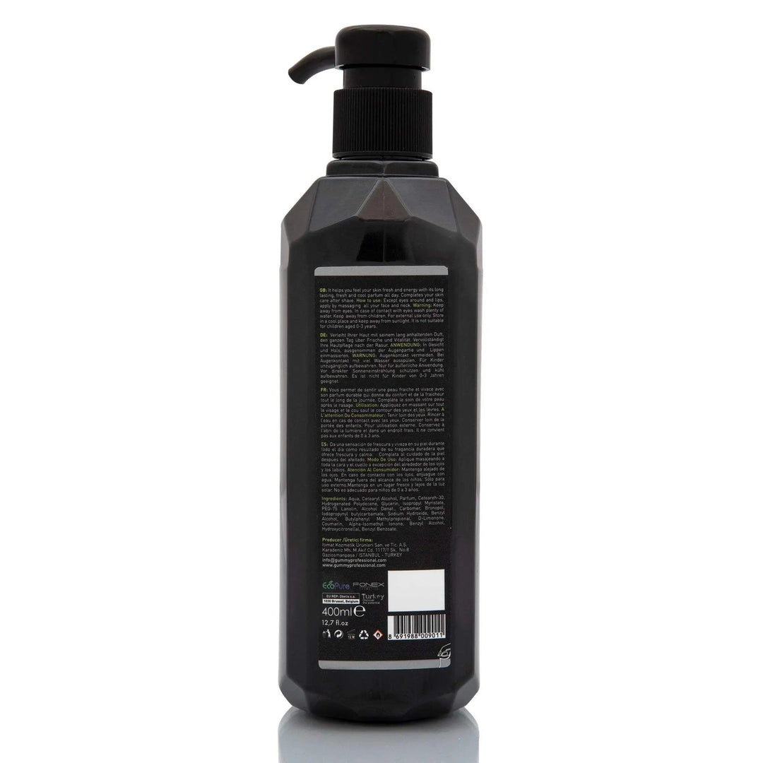 GUMMY CREAM COLOGNE 400 ML ONE MILEWIE BENUTZT MAN:
Warnung: Schutz vor Hitze und Licht. Vermeiden Sie den Kontakt mit Whit Eyes. Im Kontakt gründlich waschen. Von Kindern fernhalten.
PRODUKTBESCHREIBgummyOnKozmetikGUMMY CREAM COLOGNE