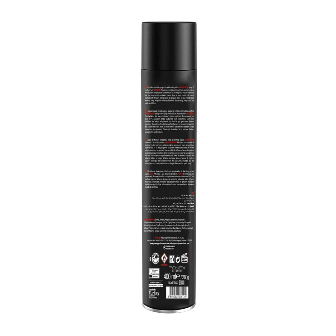 GUMMY HAARSPRRAY 400 ML ULTRA STARKWIE BENUTZT MAN:
Haar auftragen, wissen Sie, was Sie bekommen! Vermeiden Sie beim trockenen Haar mit dem Handtuch und tupfen Sie trocken, bevor Sie einen HaartrocknegummyOnKozmetikGUMMY HAARSPRRAY 400 ML