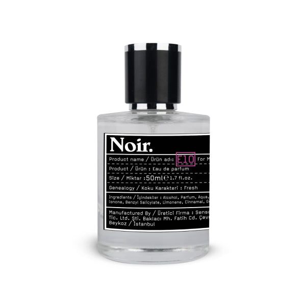 Noir Perfume 50ml E10 Boxed