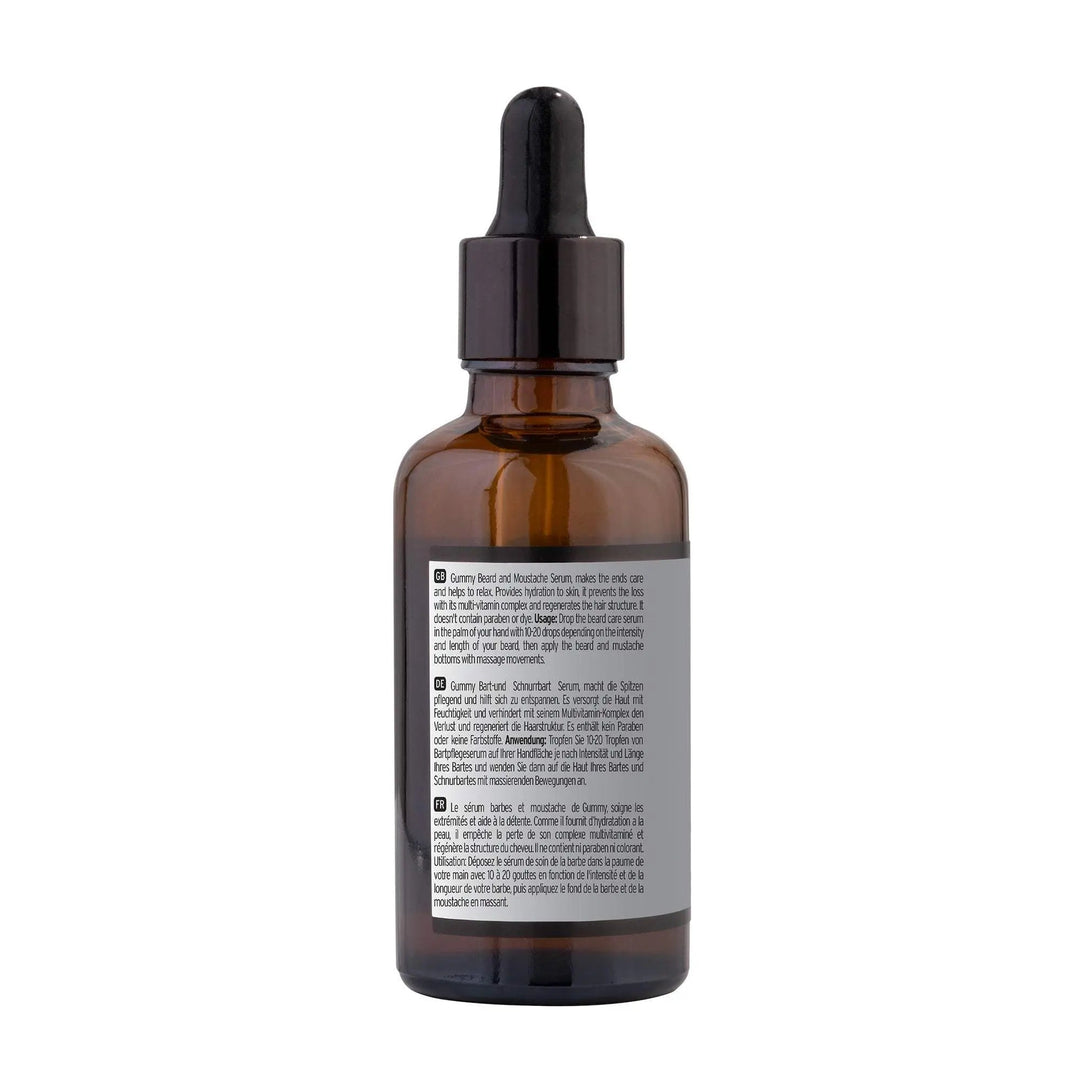 GUMMY BEARD SERUM - Stärken &amp; Pflegen Sie Ihren BartWIE BENUTZT MAN:
Einfach zu bedienen - um die vollen Auswirkungen unseres Bartserums zu genießen, die Flasche zu schütteln, ein paar Tropfen Öl in Ihre Handflächen aBeard CaregummyOnKozmetikGUMMY BEARD SERUM
