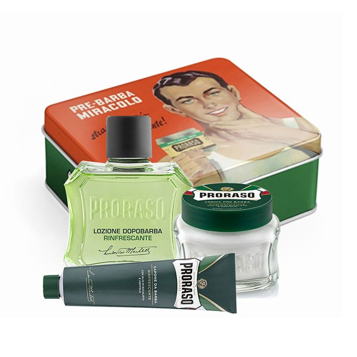 Cella Milano 1899 Proraso gift set gino in metal box vintage box selection