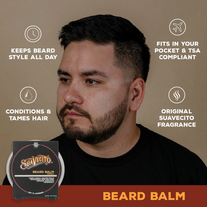 Suavecito Original Beard Balm: Nourishing Conditioning Styling for Men&