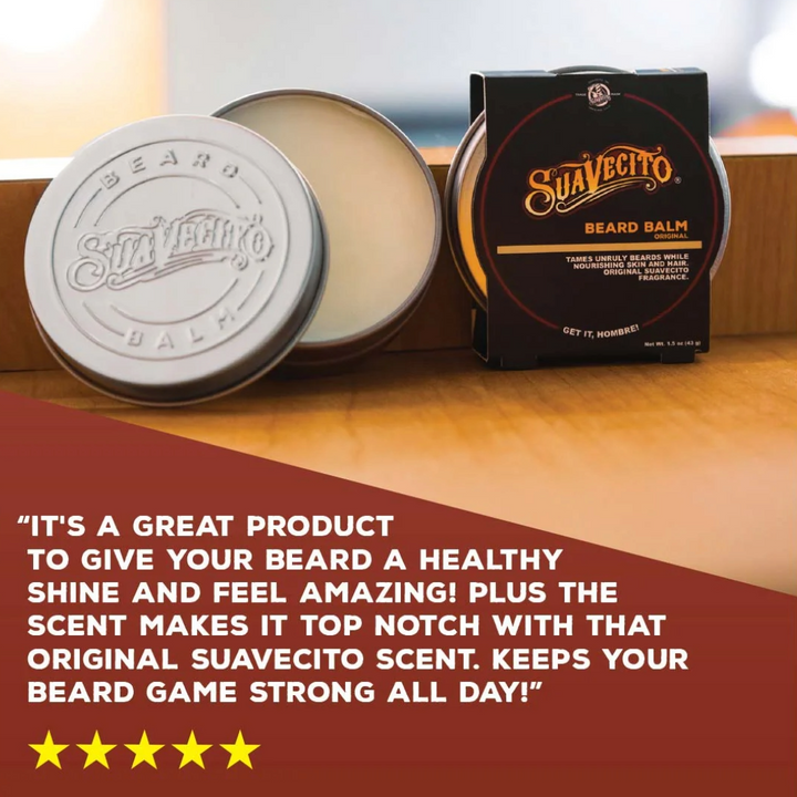 Suavecito Original Beard Balm: Nourishing Conditioning Styling for Men&
