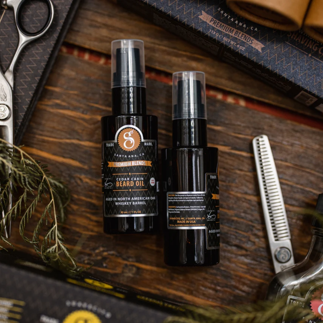 Suavecito Premium Blends Cedar Cabin Beard Oil: Softens, Nourishes, Styles Facial Hair