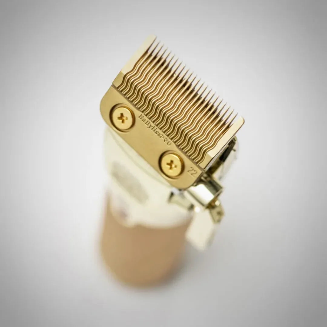 BaBylissPRO FXONE Gold All-Metal Professional Hair Clipper – Cordless, Powerful, Precise
