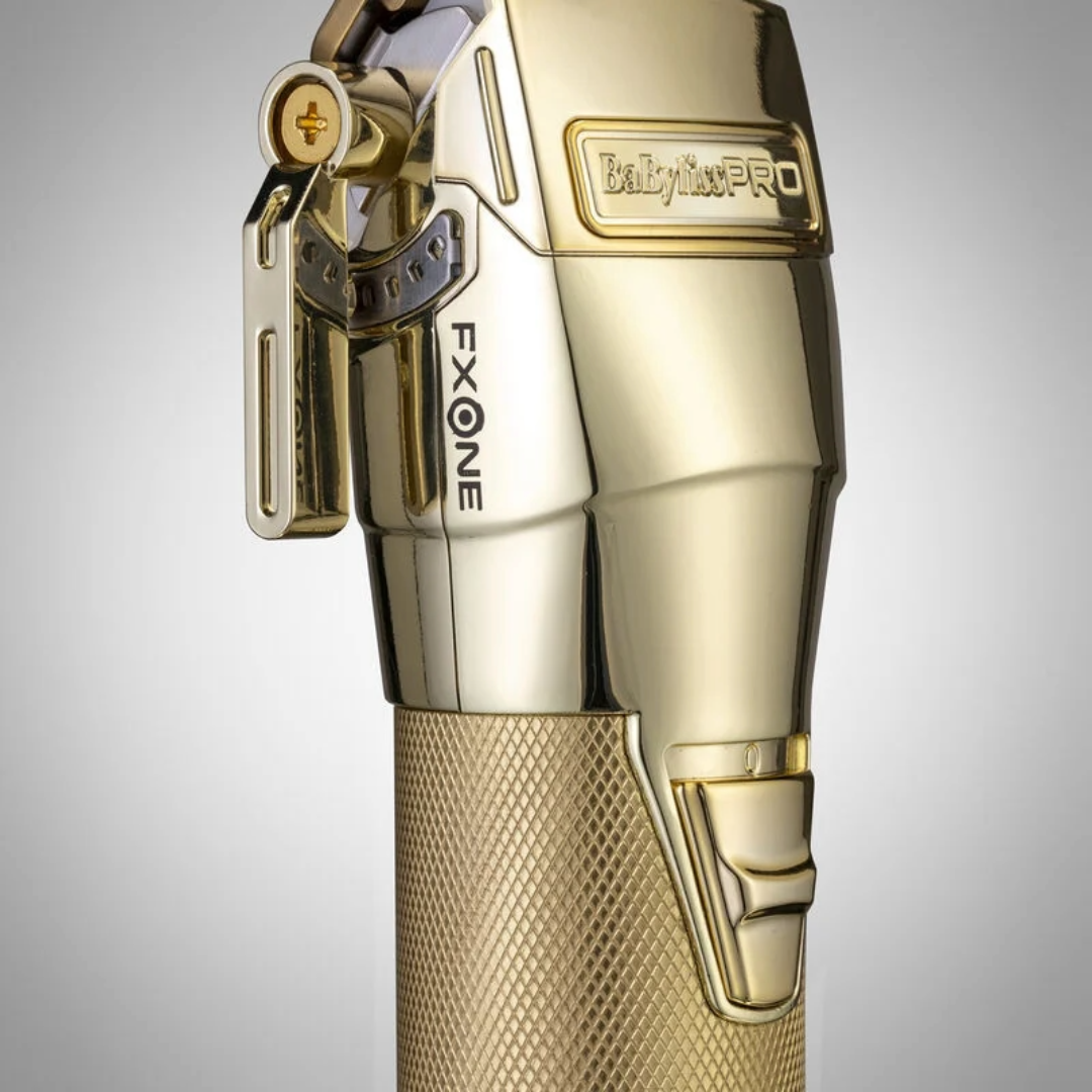 BaBylissPRO FXONE Gold All-Metal Professional Hair Clipper – Cordless, Powerful, Precise