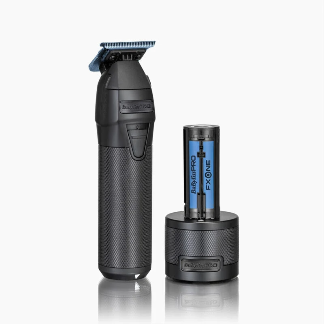 BaBylissPRO FXONE All-Metal Black Skeleton Trimmer: Professional Cordless Precision Hair Clipper