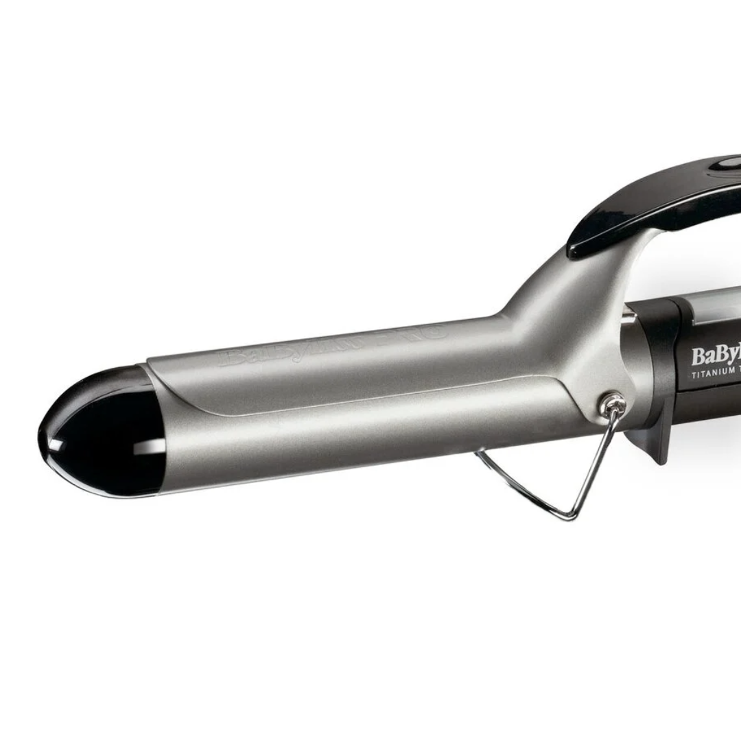BaBylissPRO 32mm Titanium-Tourmaline Curl Definer Iron for Shiny, Professional Waves