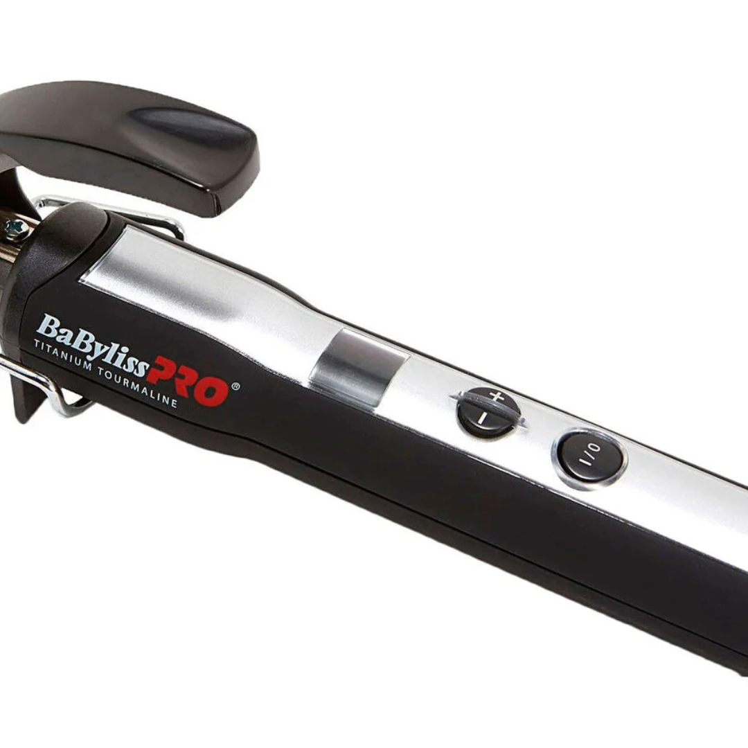 BaBylissPRO 32mm Titanium-Tourmaline Curl Definer Iron for Shiny, Professional Waves