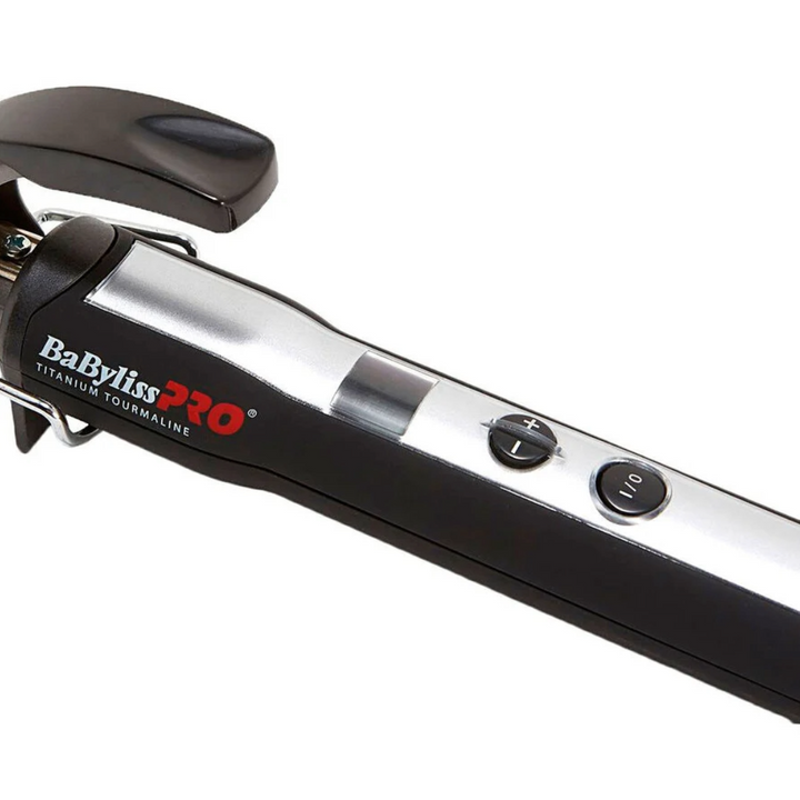 BaBylissPRO 32mm Titanium-Tourmaline Curl Definer Iron for Shiny, Professional Waves