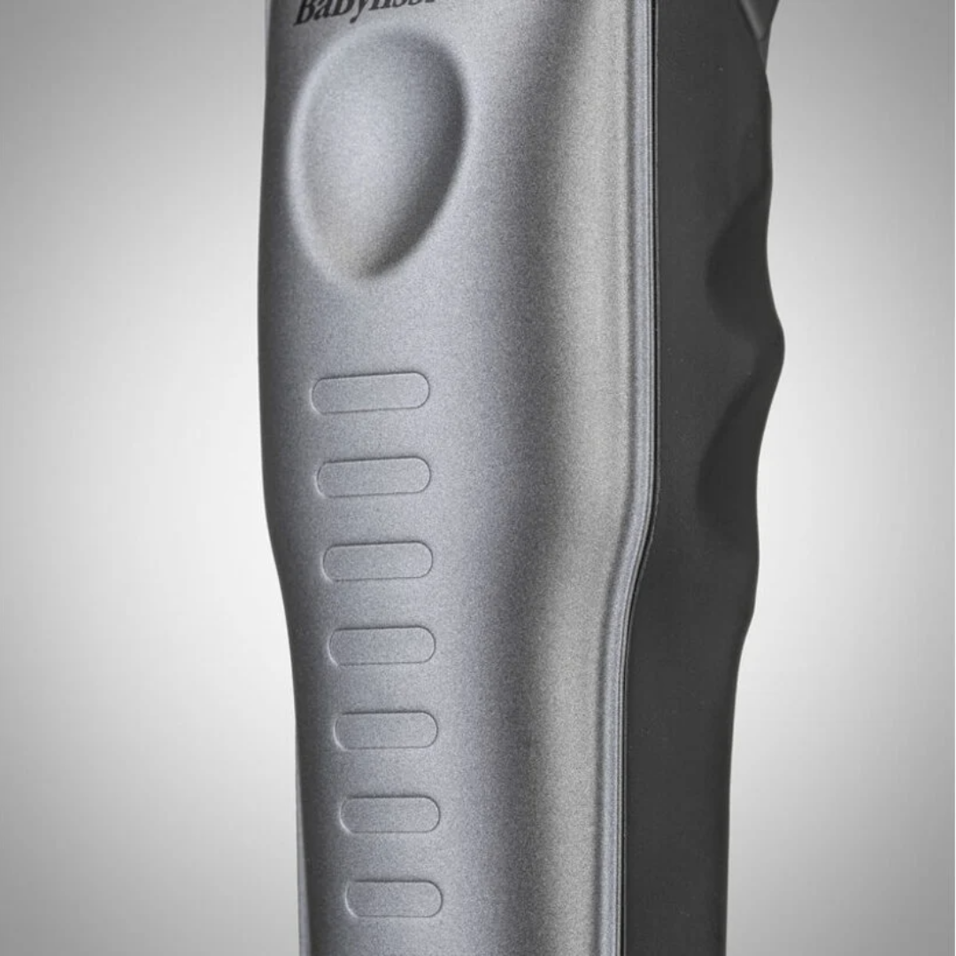BaBylissPRO FXONE Lo-Pro Grey Clipper: Precision Fade, Removable Battery, Professional Performance