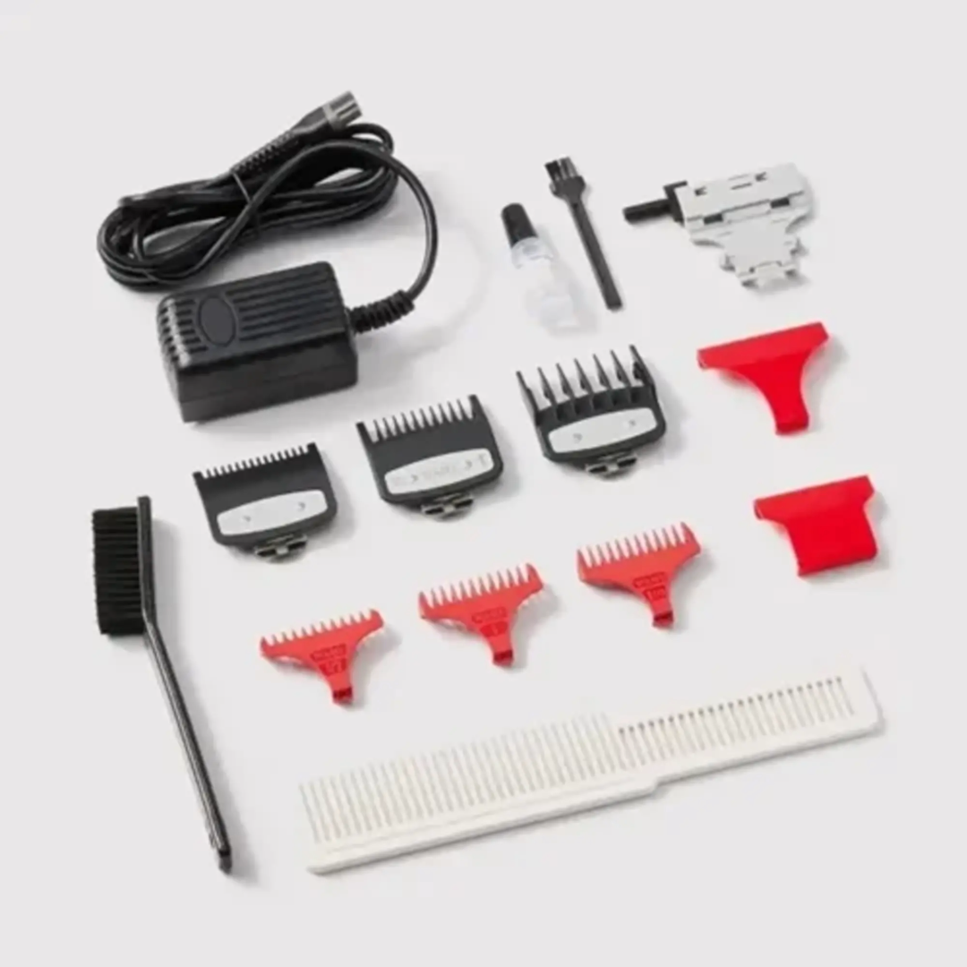 Wahl Black Cordless Barber Combo: Magic Clip, Detailer Li, Titanium Blades