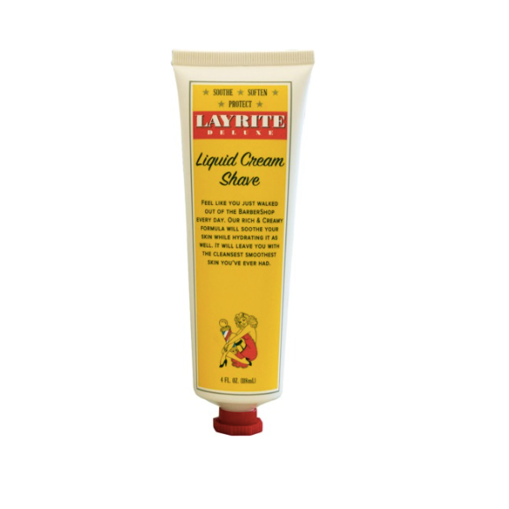 Layrite Deluxe Hydrating Liquid Cream Shave for Smooth, Irritation-Free Skin