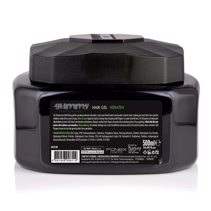 GUMMY HAARGEL 500 ML KERATINWIE BENUTZT MAN:
Tragen Sie von Hand auf feuchte Haare auf und formen Sie sie mit den Fingern, um den gewünschten Look zu erzielen.
PRODUKTBESCHREIBUNG:
Während seingummyOnKozmetikGUMMY HAARGEL 500 ML