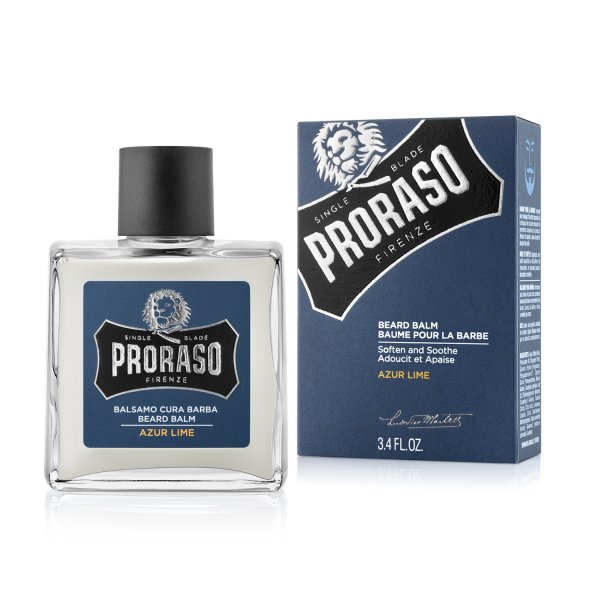 Proraso Soothing Beard Balm Azur Lime Scent 3.4 fl. oz. for Softness