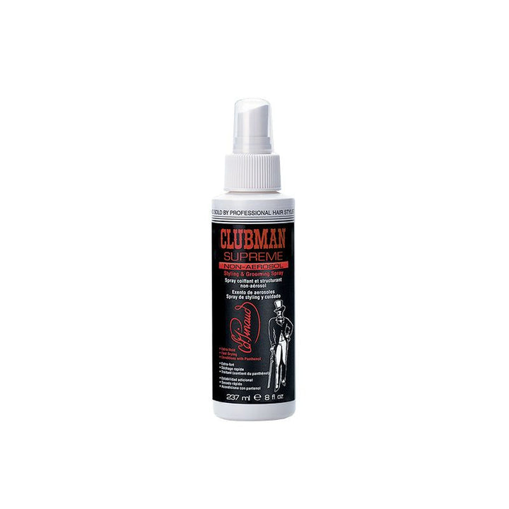 Clubman Supreme Styling Grooming Non-Aerosol Hairspray for Strong Hold &amp; Shine 8oz