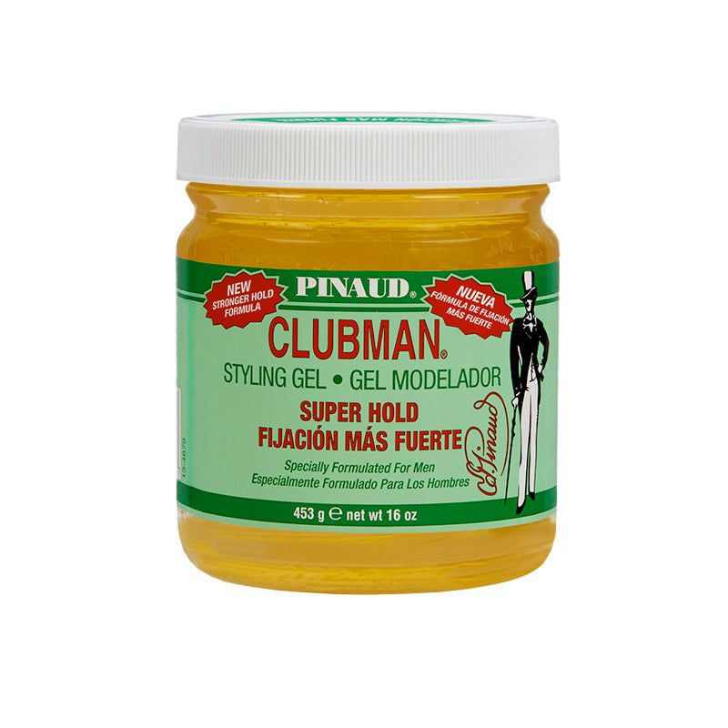 Clubman Pinaud Super Hold Styling Gel - Clear, Strong, Flake-Free Hair Control