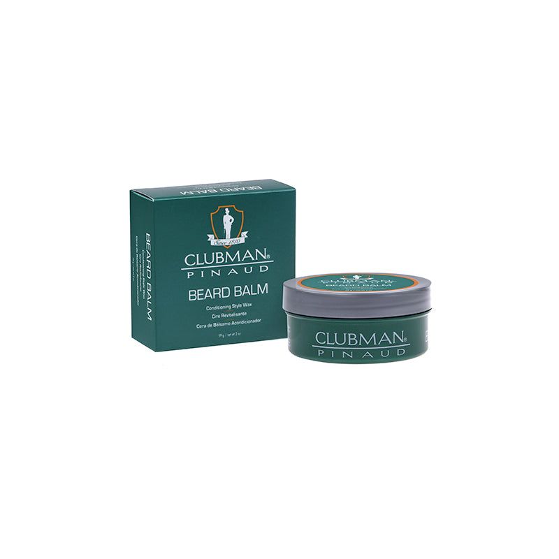 Clubman Premium Beard Balm: Natural Conditioning & Styling Wax for Taming Frizz