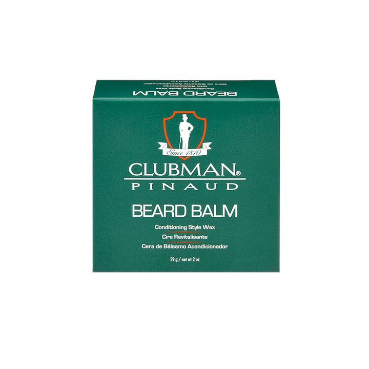 Clubman Premium Beard Balm: Natural Conditioning &amp; Styling Wax for Taming Frizz
