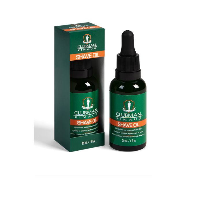 Clubman Pinaud Premium Shave Oil for Men: Hydrating, Smooth Glide, Prevents Razor Burn.