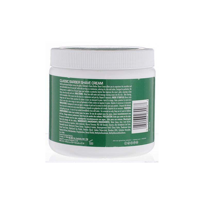 Clubman Classic Barber Shave Cream 16 oz – Smooth, Nourishing, Effortless Shaving