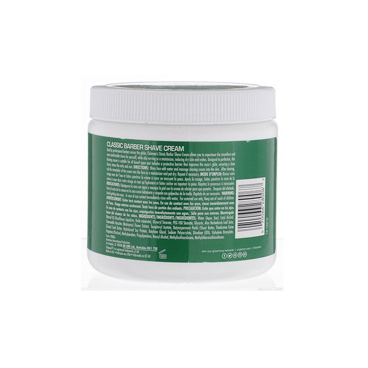 Clubman Classic Barber Shave Cream 16 oz – Smooth, Nourishing, Effortless Shaving