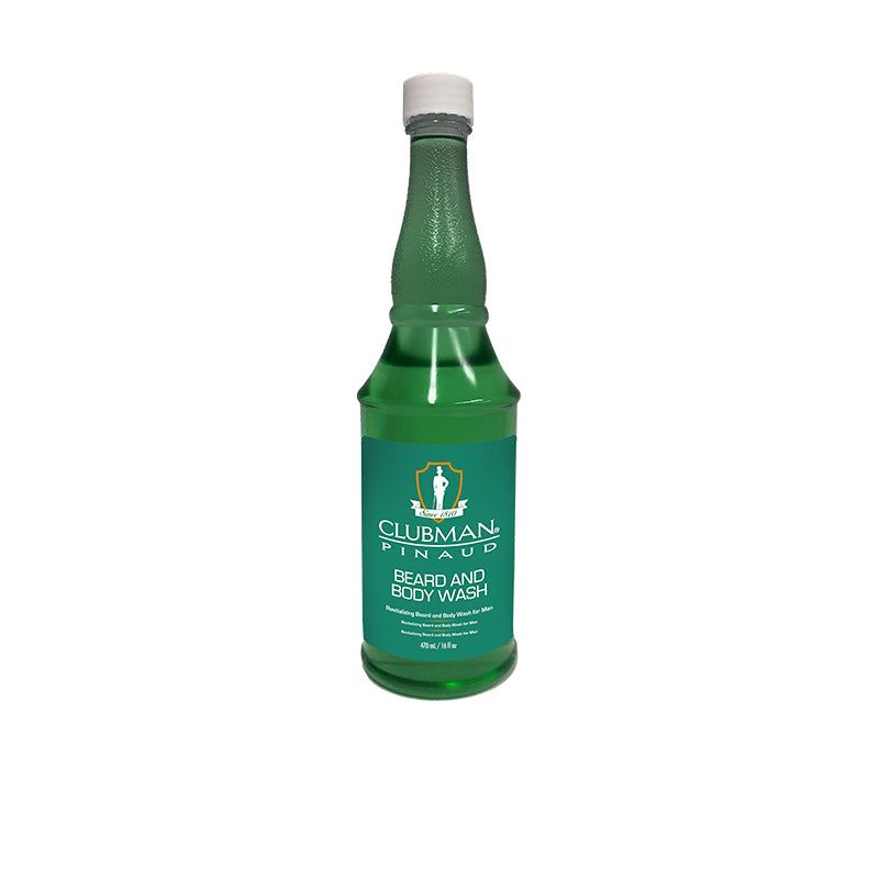 Clubman Pinaud All-in-One Beard &amp; Body Wash: Deep Cleansing, Hydrating Formula