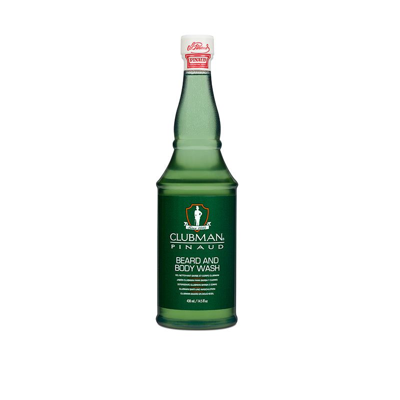 Clubman Pinaud All-in-One Beard & Body Wash: Deep Cleansing, Hydrating Formula