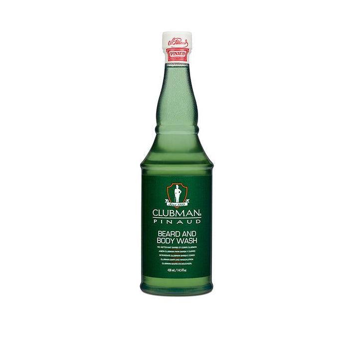 Clubman Pinaud All-in-One Beard &amp; Body Wash: Deep Cleansing, Hydrating Formula