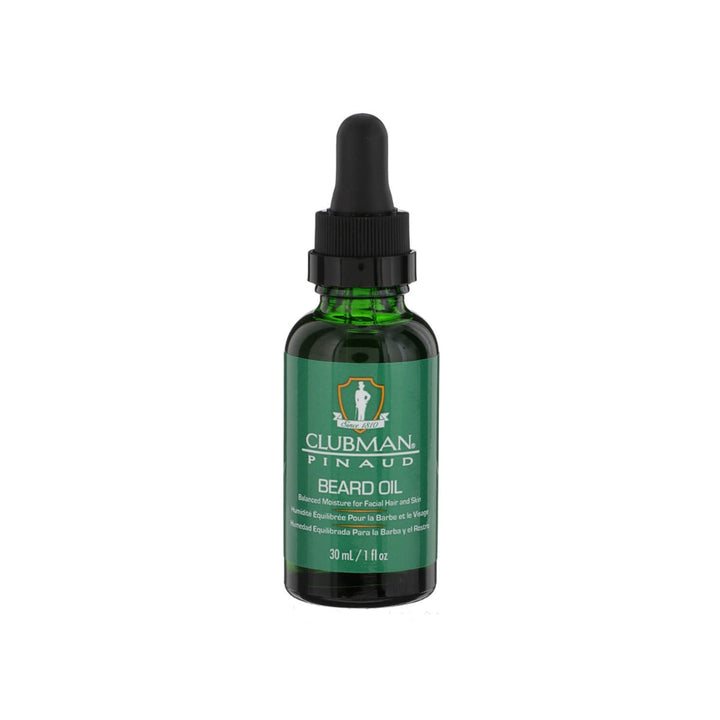 Clubman Pinaud Premium Beard Oil for Hydration, Shine, and Skin Soothing