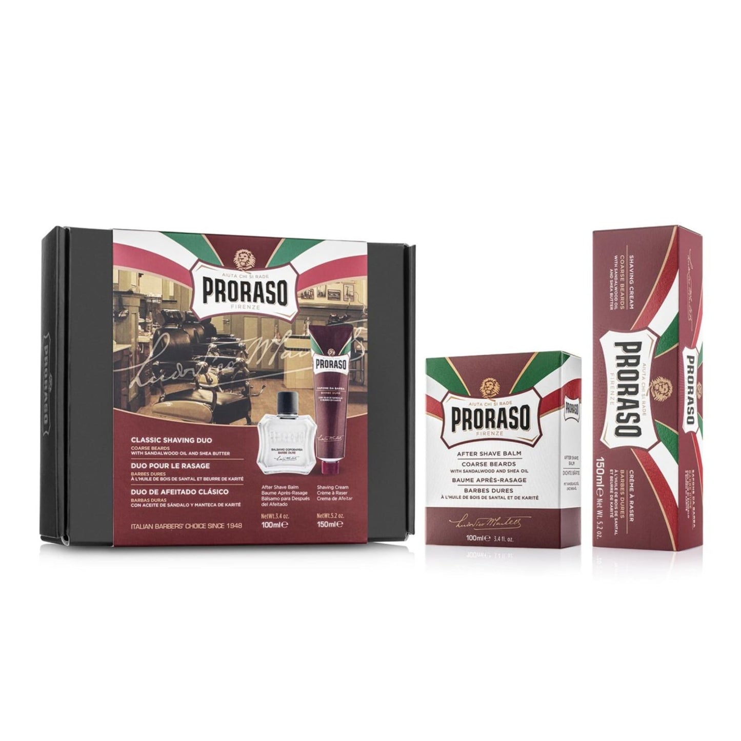 Proraso Gift Set Duo Nourishing Sandalwood Balm & Cream