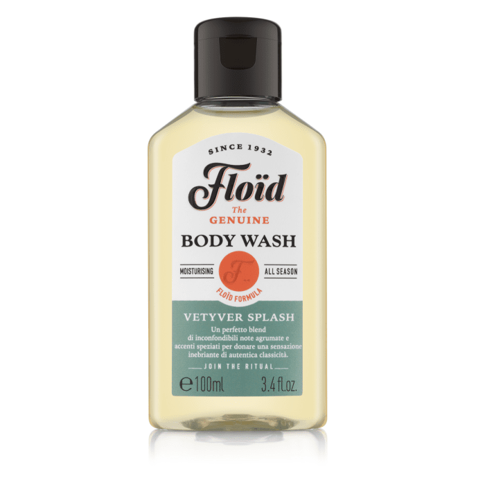 Floïd Vetyver Splash Invigorating Body Wash, Hydrating Bergamot &amp; Cedar Scent